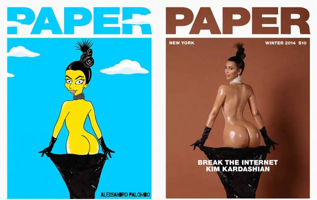 kim kardashian paper simpsons