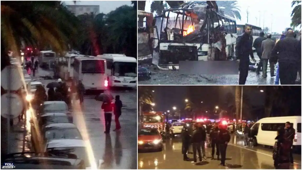 attentato tunisia bus guardia presidenziale 