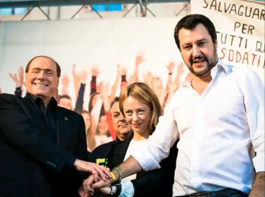 berlusconi meloni salvini