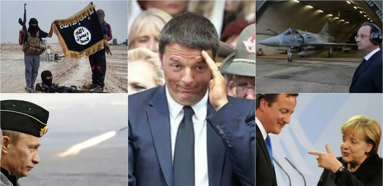 renzi isis hollande putin merkel cameron