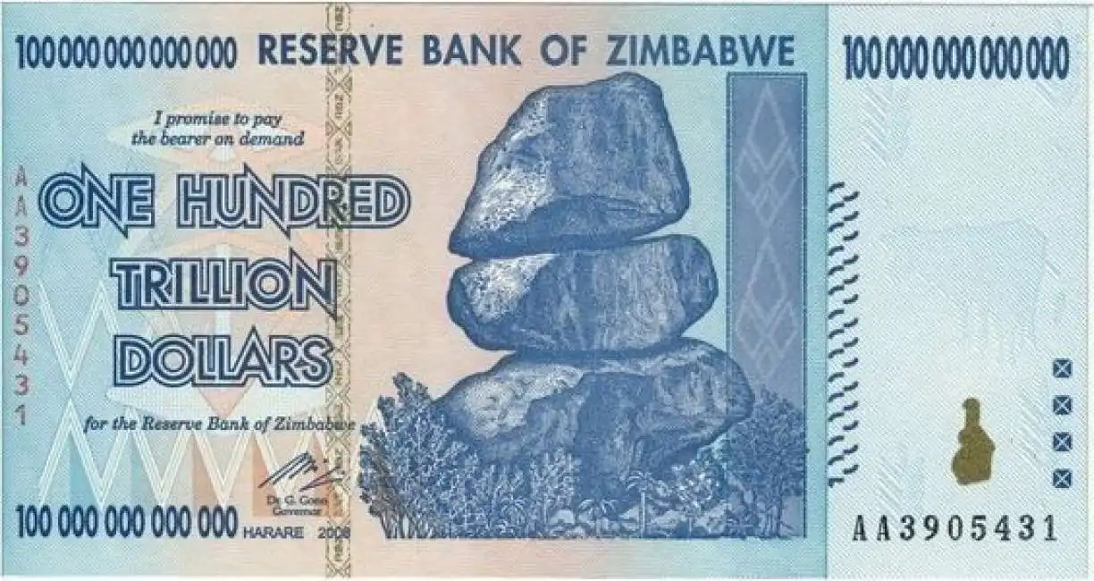 banconota zimbabwe