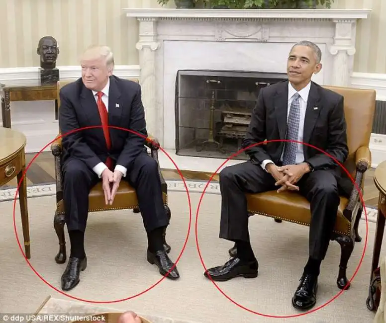 barack obama donald trump body language