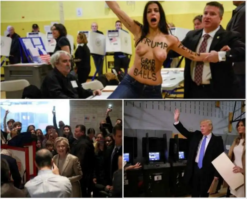 femen trump hillary