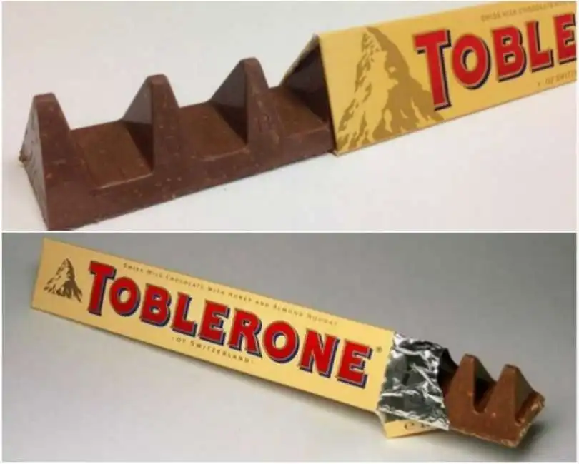 toblerone cambia formato