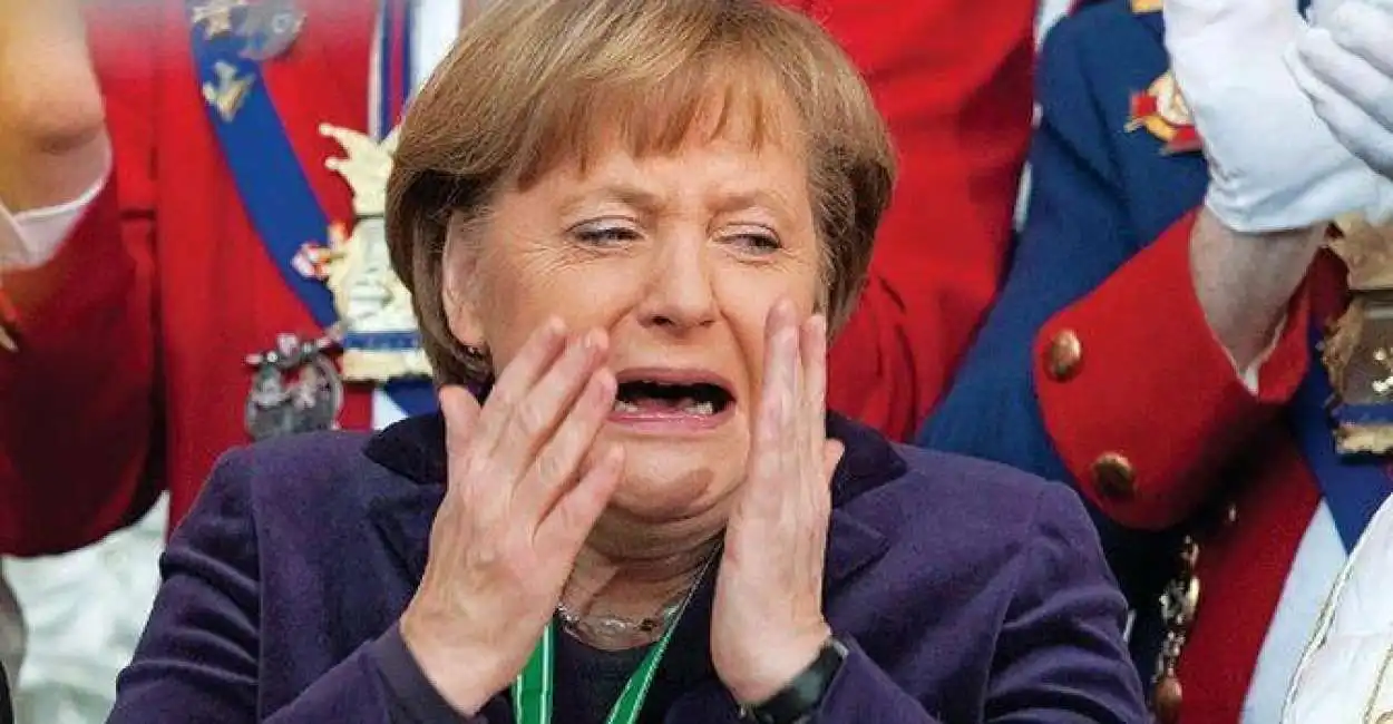 merkel piange