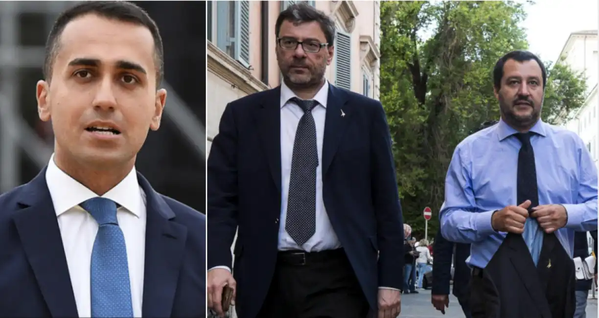 di maio giorgetti salvini