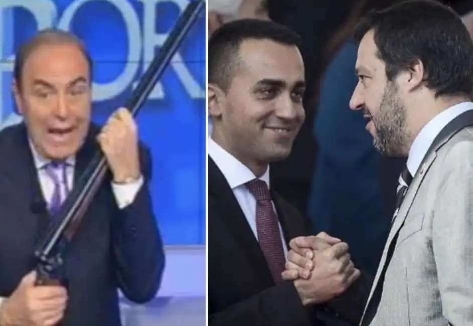 di maio salvini bruno vespa