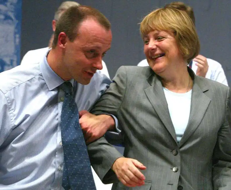 friedrich merz angela merkel