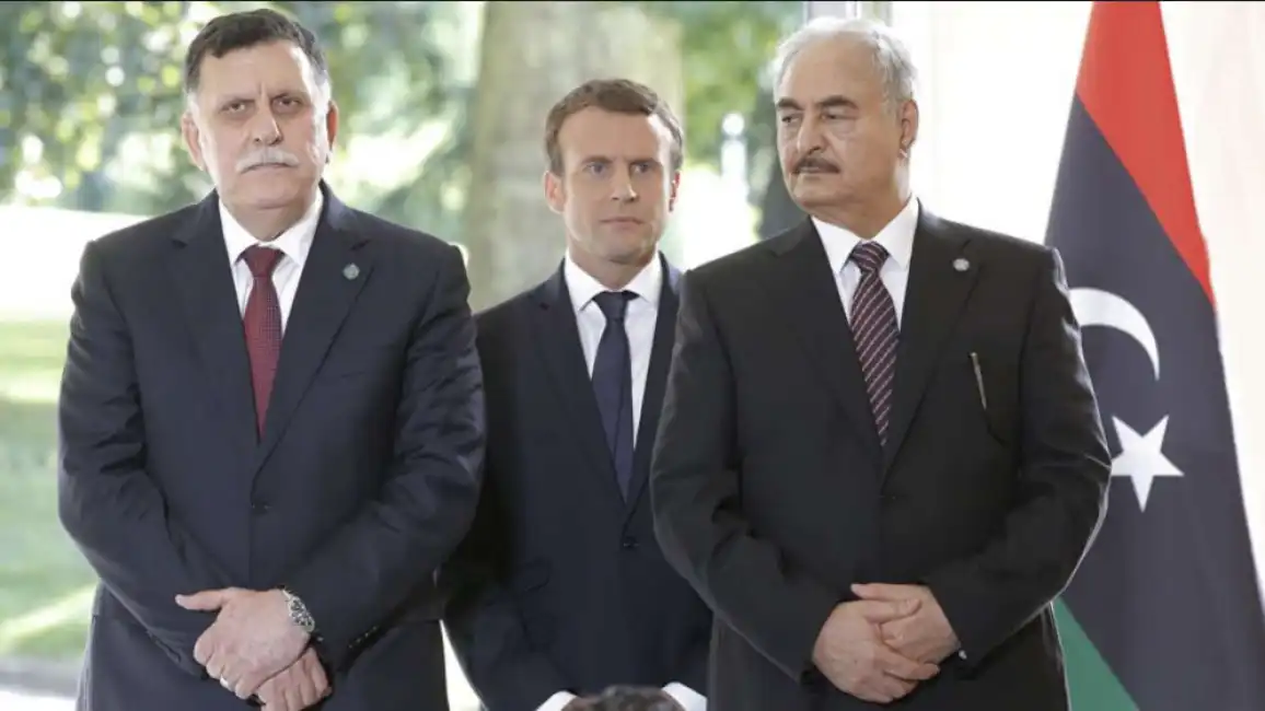 macron serraj haftar