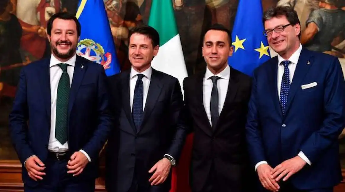 salvini conte di maio giorgetti