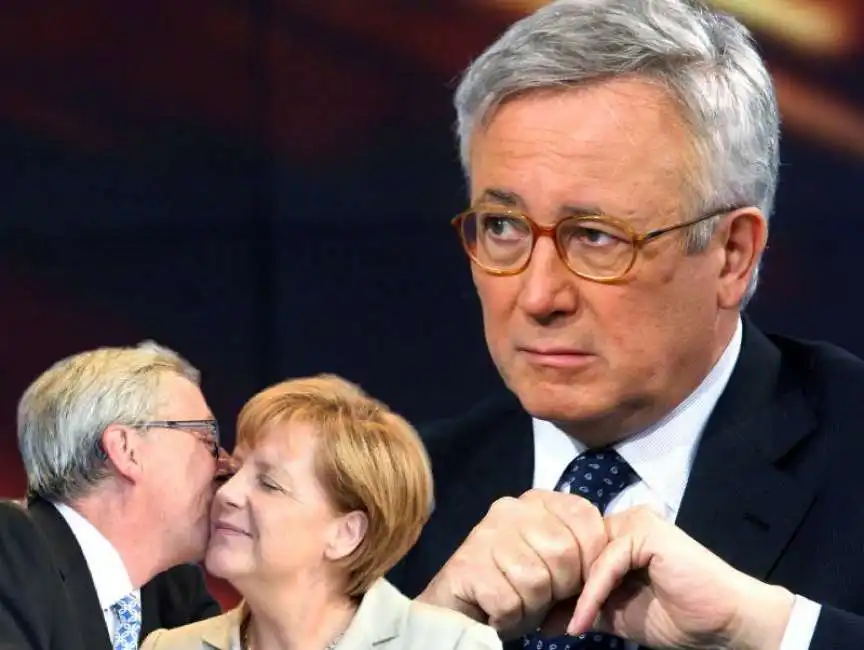 giulio tremonti angela merkel jean claude juncker