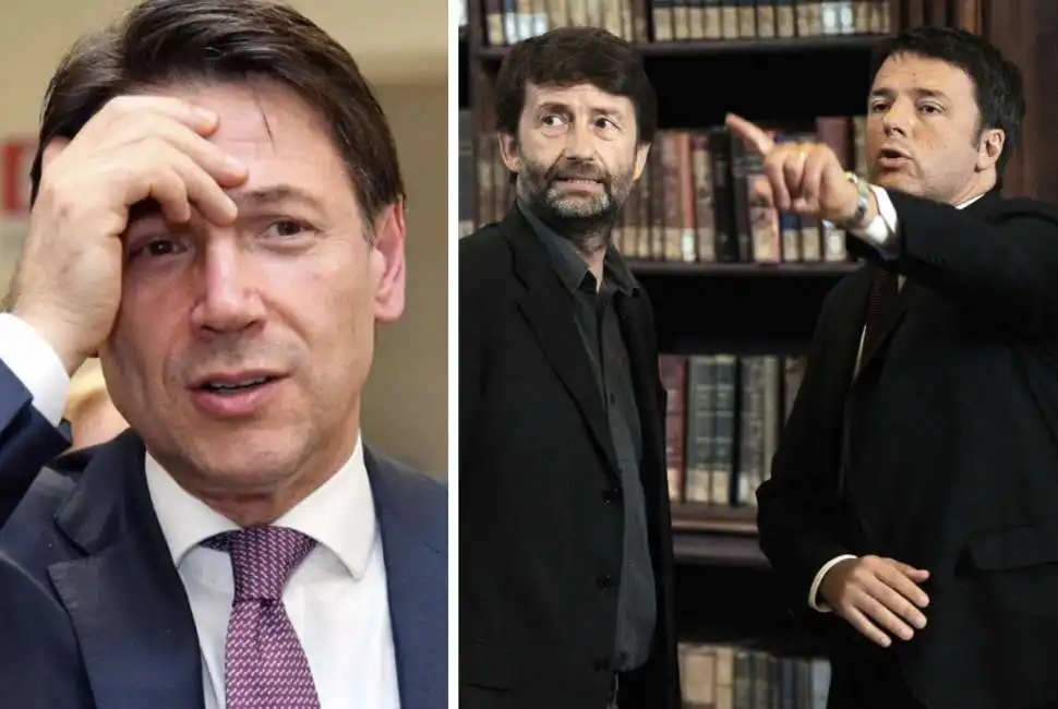 giuseppe conte matteo renzi dario franceschini