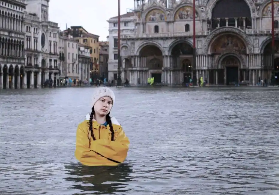 greta thunberg venezia 