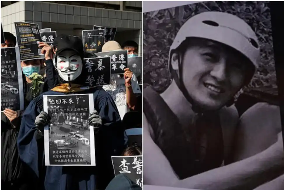 hong kong proteste ragazzo deceduto