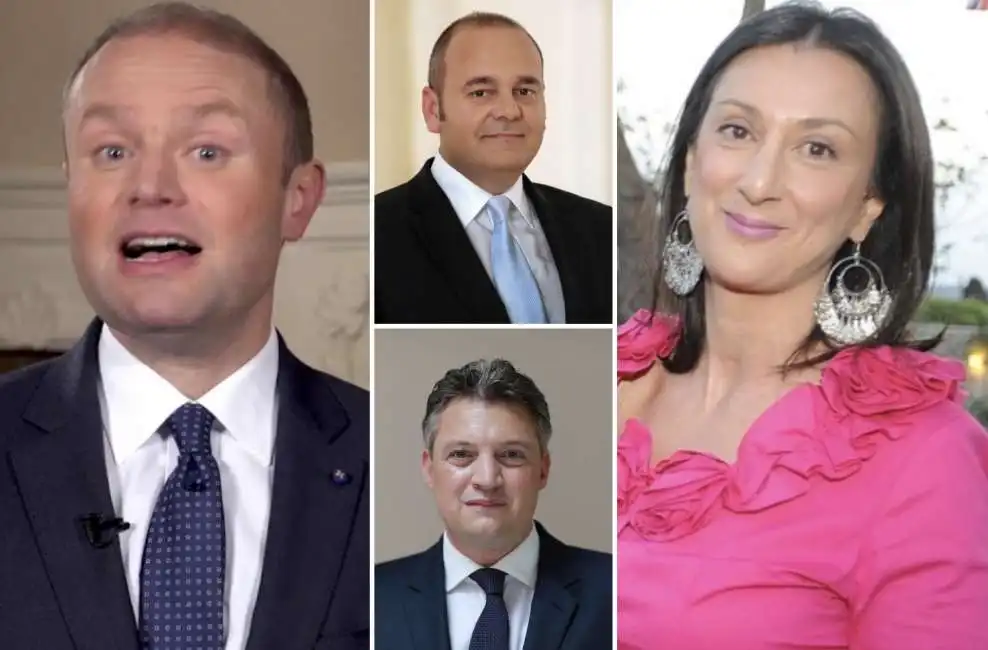 joseph muscat daphne caruana konrad mizzi chris cardona