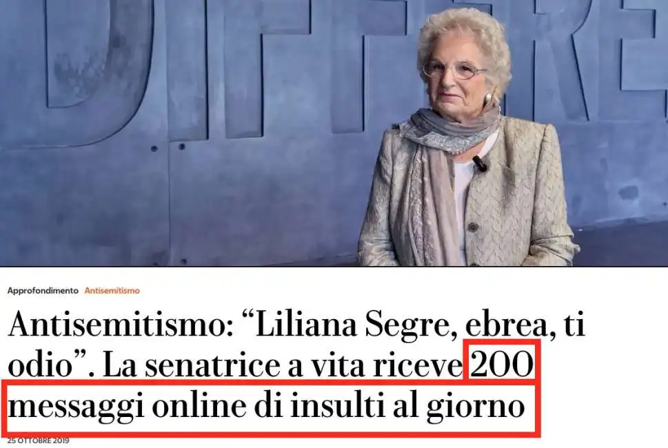 liliana segre repubblica colaprico