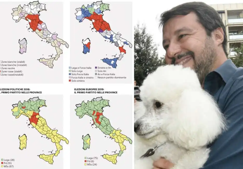 matteo salvini italia mappa sondaggio lega centro