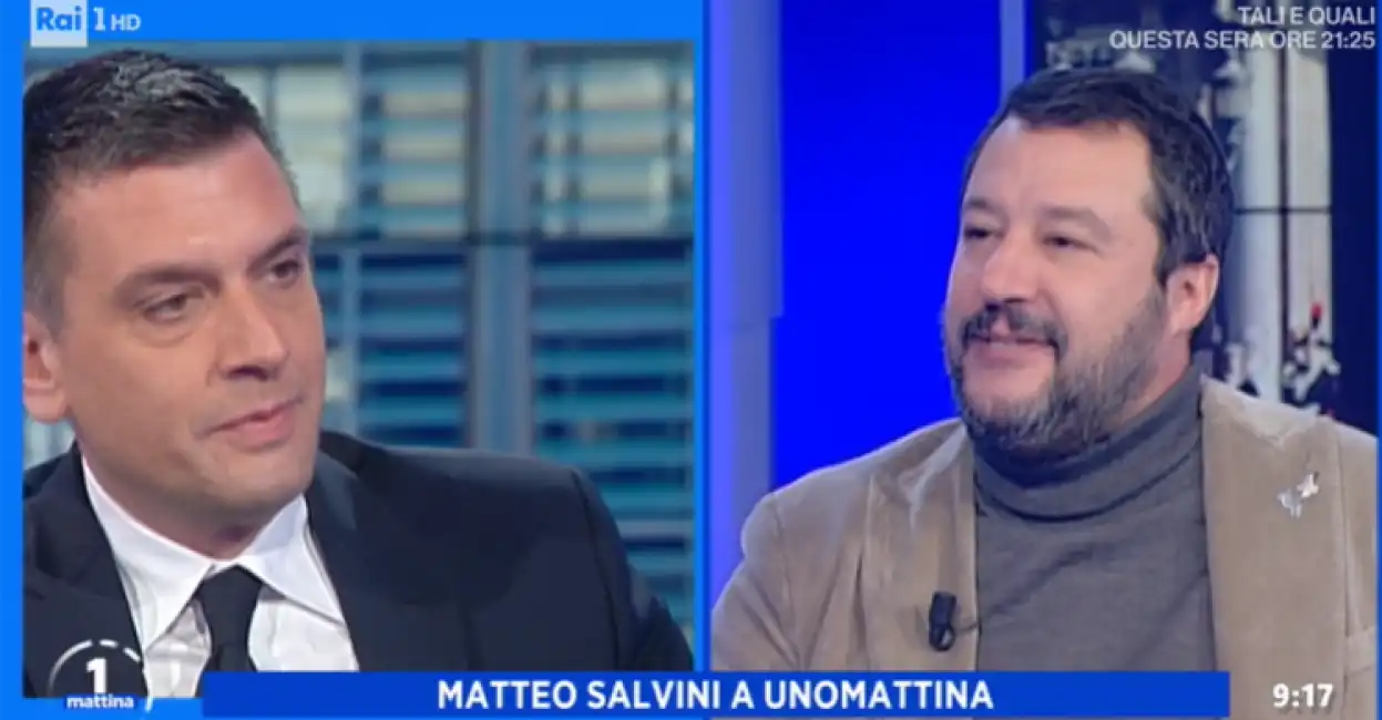 matteo salvini unomattina roberto poletti