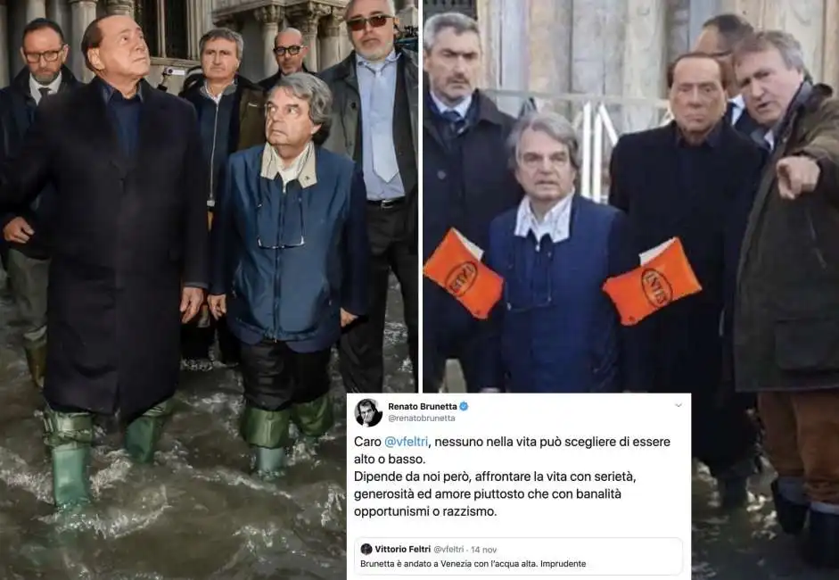 renato brunetta venezia berlusconi vittorio feltri