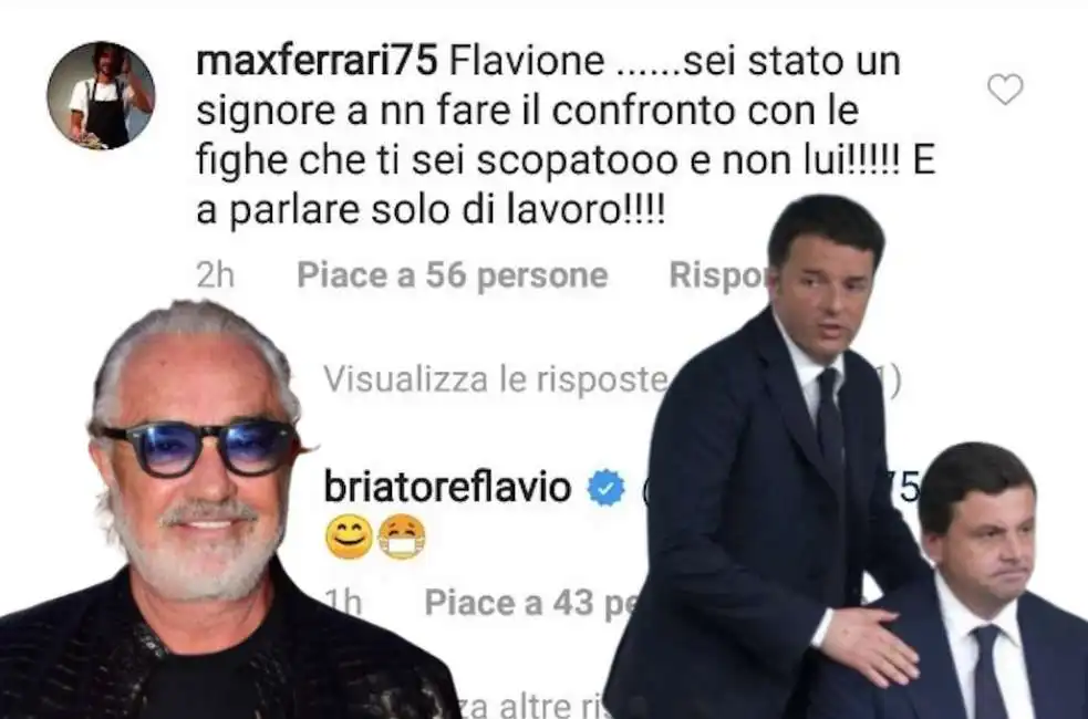 renzi briatore calenda 