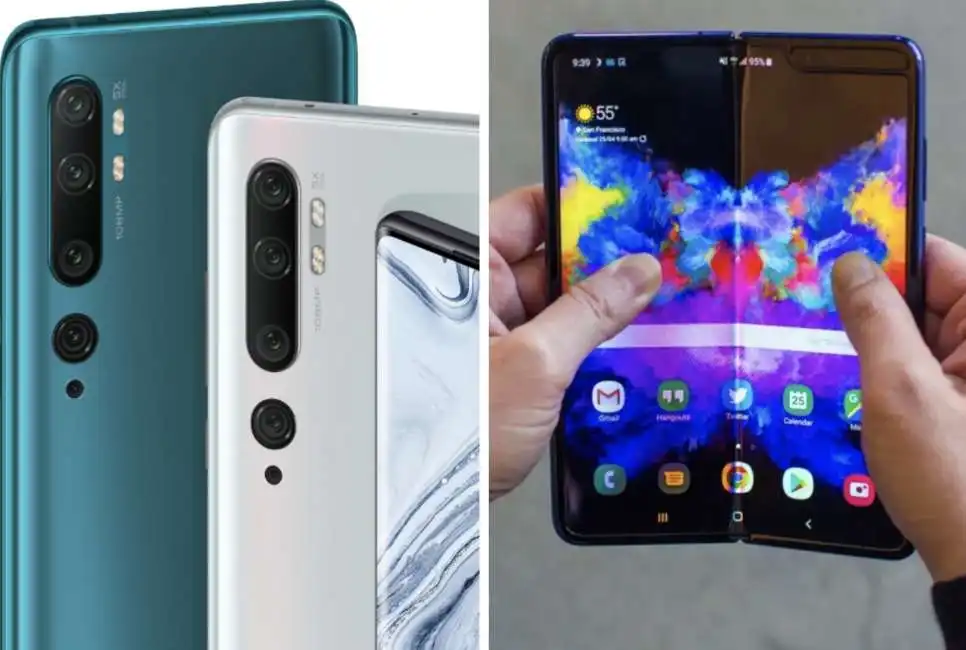 xiaomi mi note 10 samsung galaxy fold