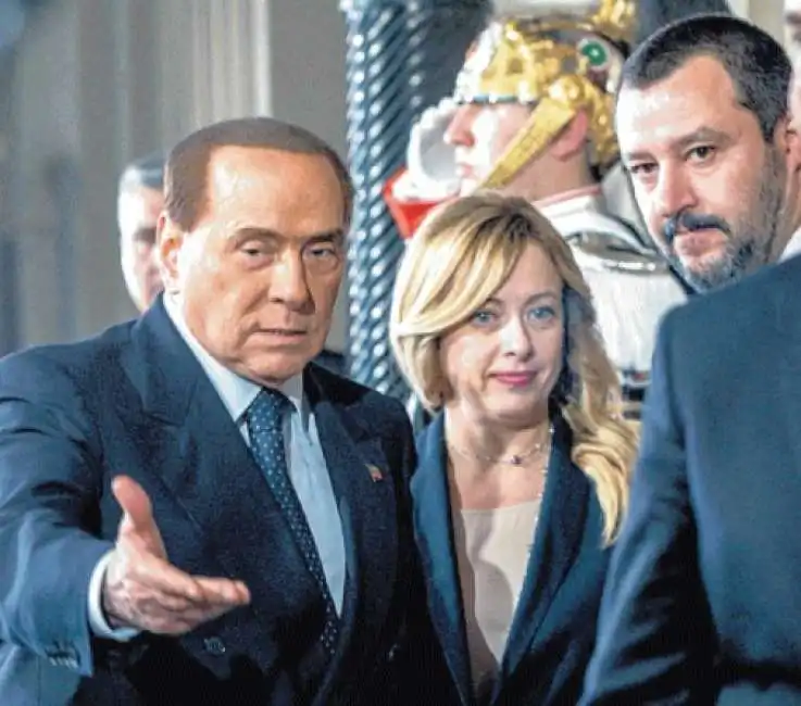 berlusconi meloni salvini