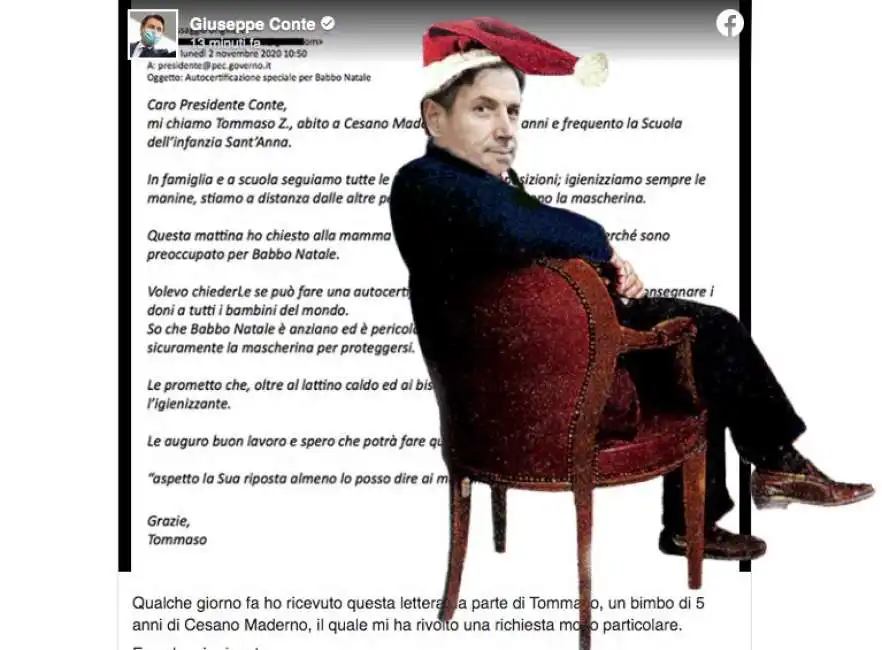 giuseppe conte babbo natale