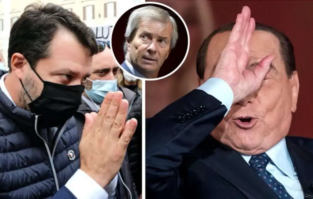 matteo salvini silvio berlusconi vincent bollore