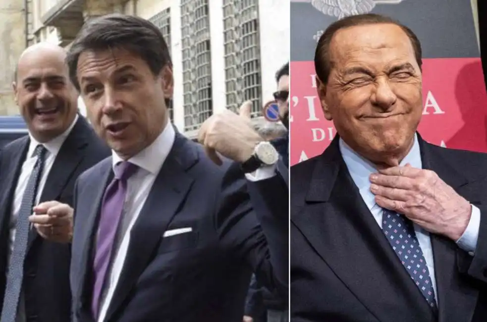 nicola zingaretti giuseppe conte silvio berlusconi