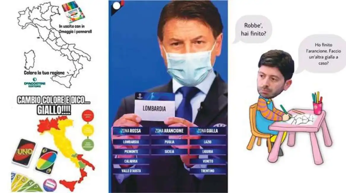 zona rossa arancione conte speranza gialla meme