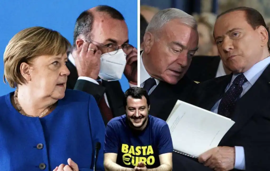 angela merkel manfred weber gianni letta silvio berlusconi matteo salvini 