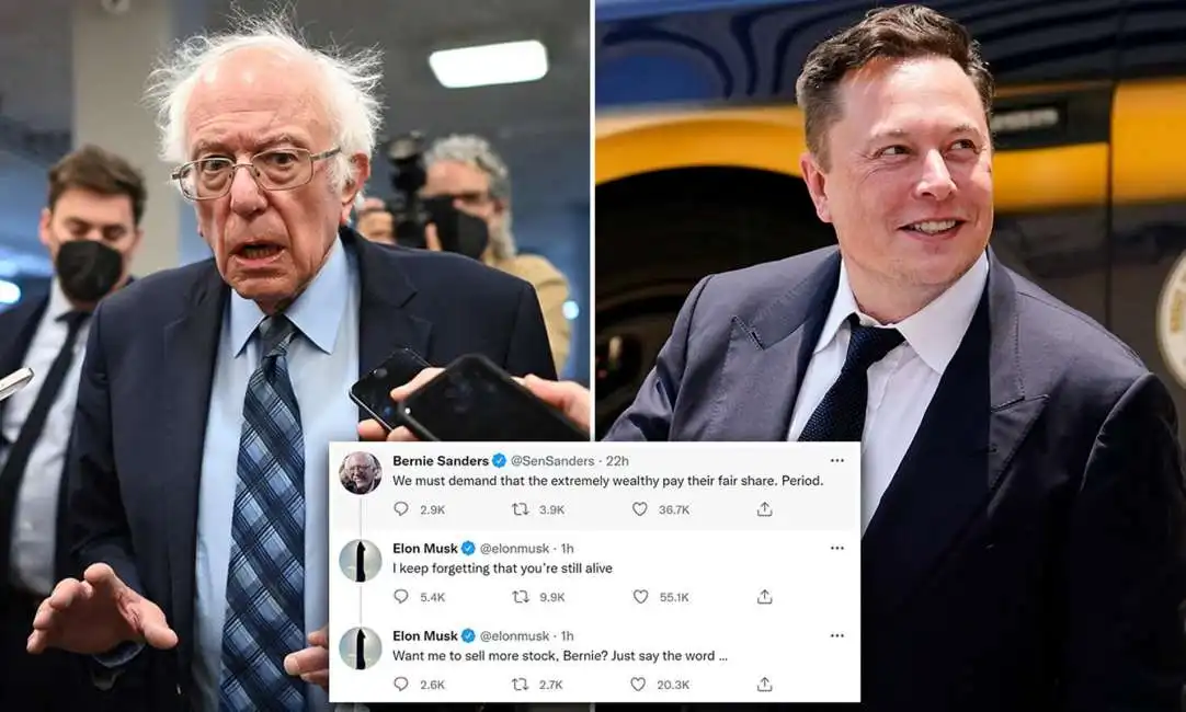 bernie sanders elon musk 