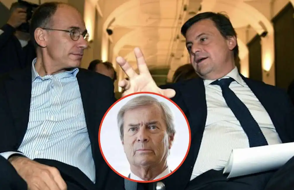 enrico letta carlo calenda vincent bollore