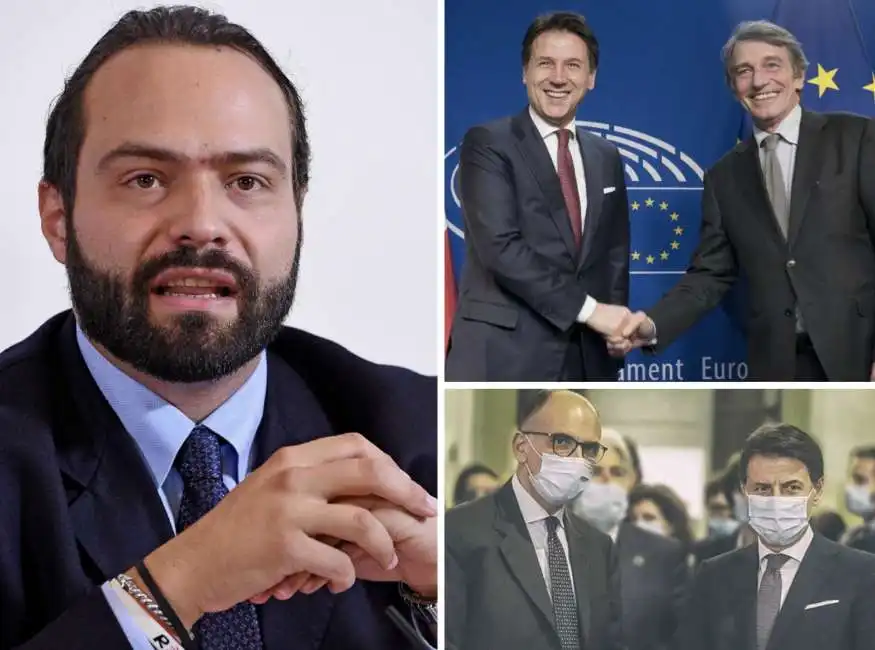 fabio massimo castaldo giuseppe conte david sassoli enrico letta