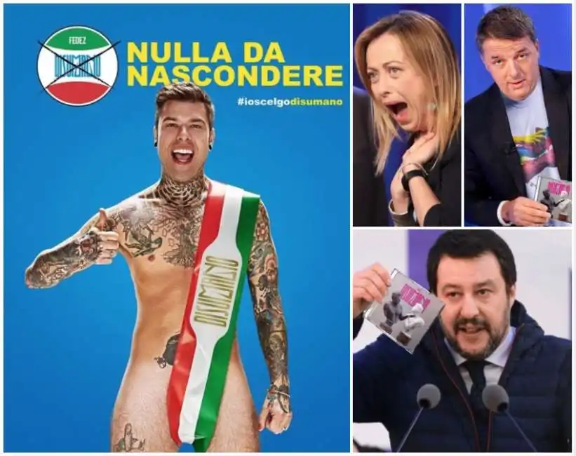 fedez renzi meloni salvini