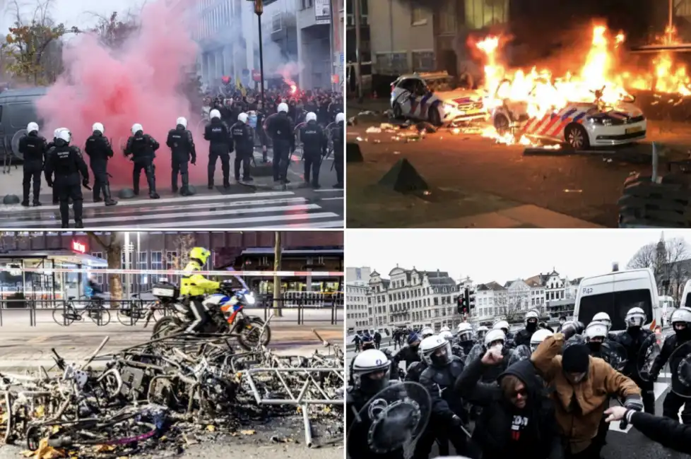 manifestazioni no vax bruxelles rotterdam