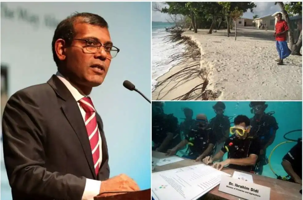 mohamed nasheed erosione maldive