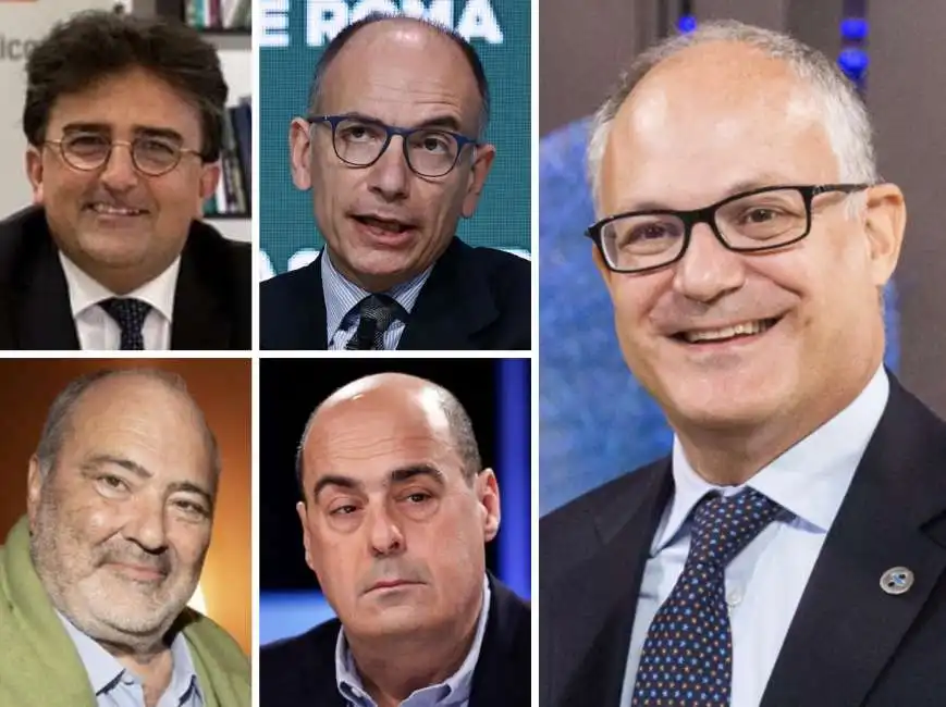 roberto gualtieri enrico letta claudio mancini goffredo bettini nicola zingaretti 