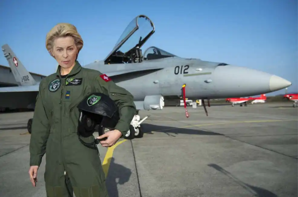 ursula von der leyen aereo 