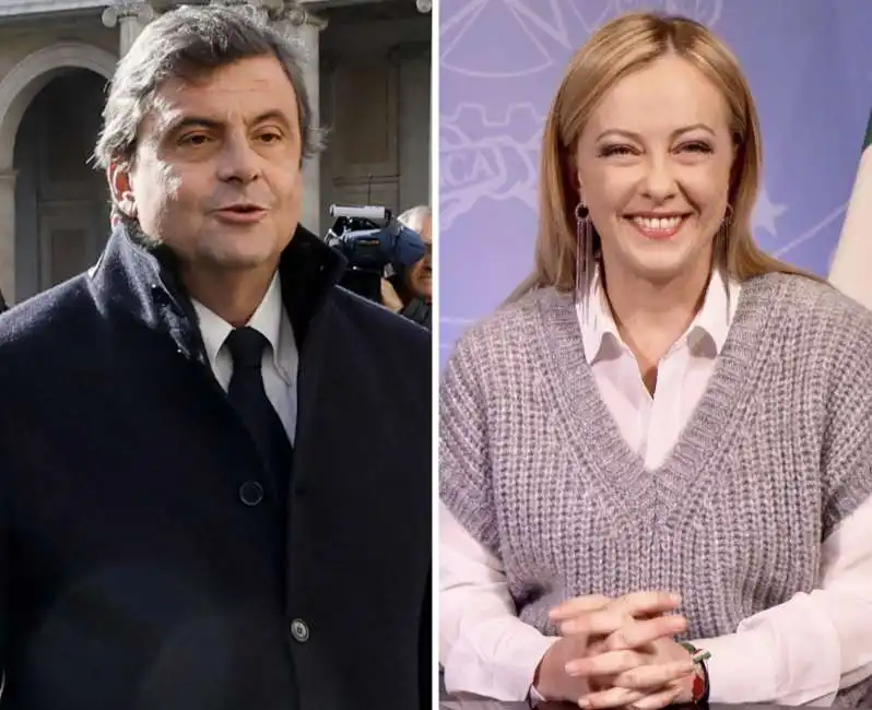 carlo calenda arriva a palazzo chigi per l incontro con giorgia meloni 