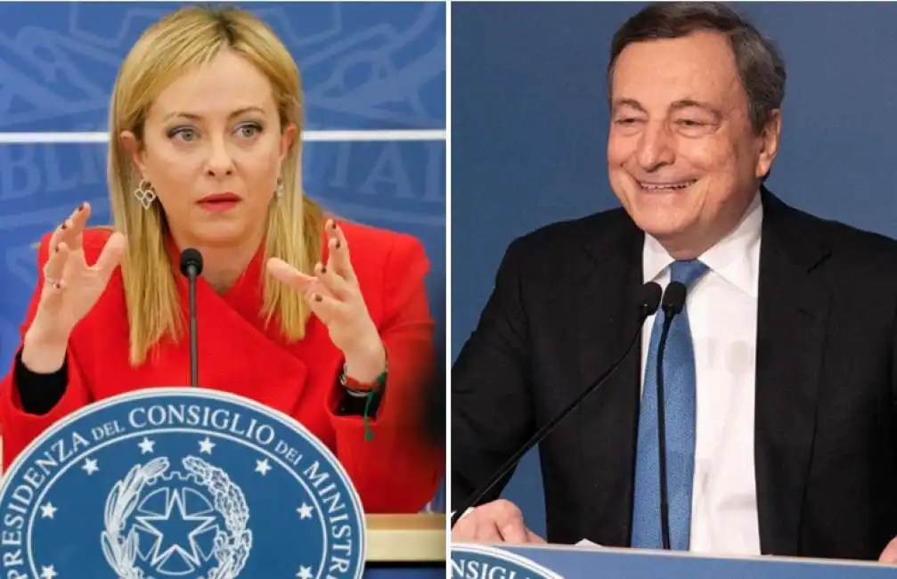 giorgia meloni mario draghi