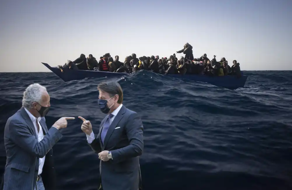 giuseppe conte marco travaglio migranti