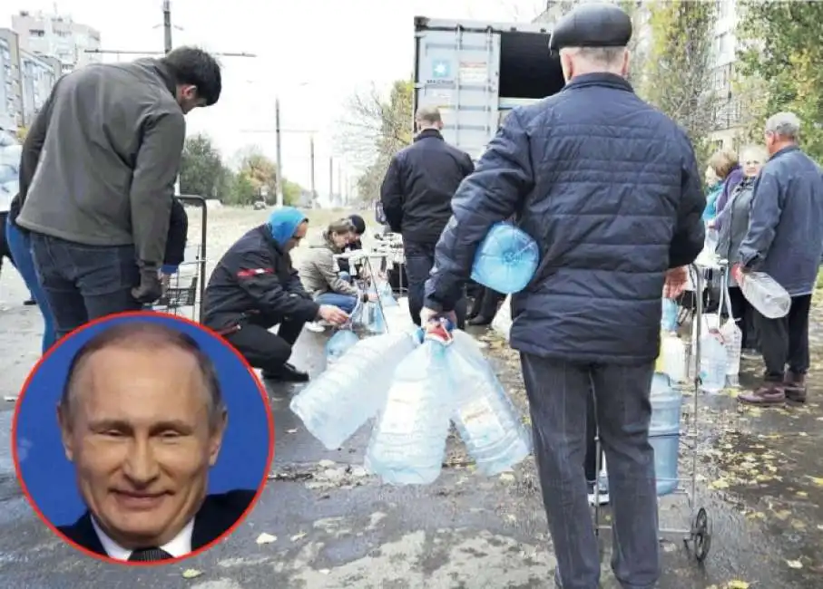 in coda per l acqua potabile a mykolaiv vladimir putin guerra in ucraina 