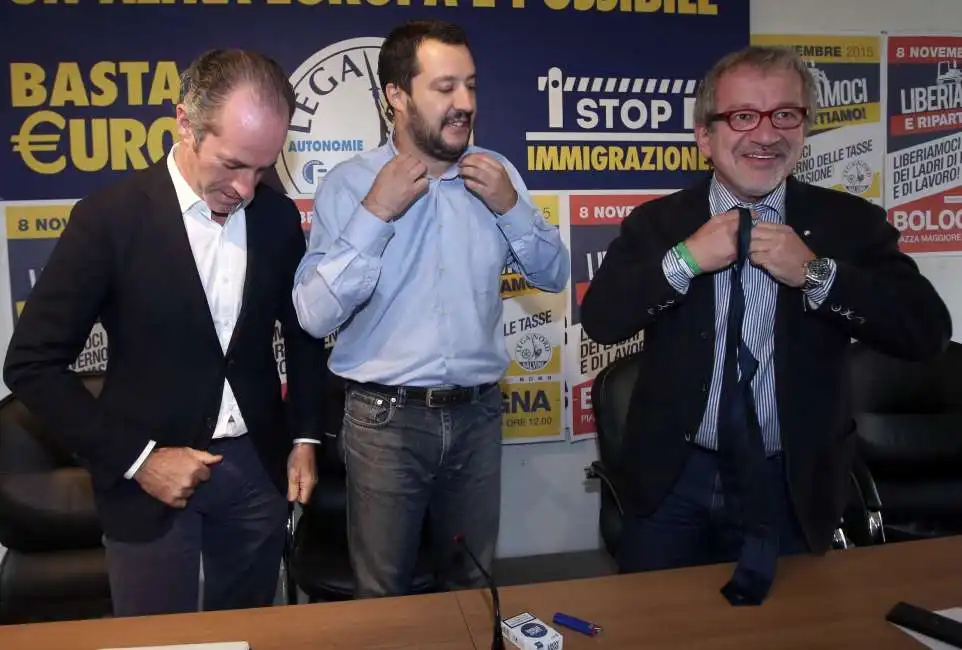 luca zaia matteo salvini roberto maroni 