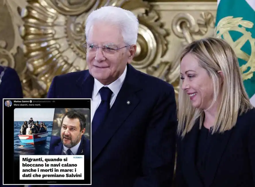 matteo salvini sergio mattarella giorgia meloni 