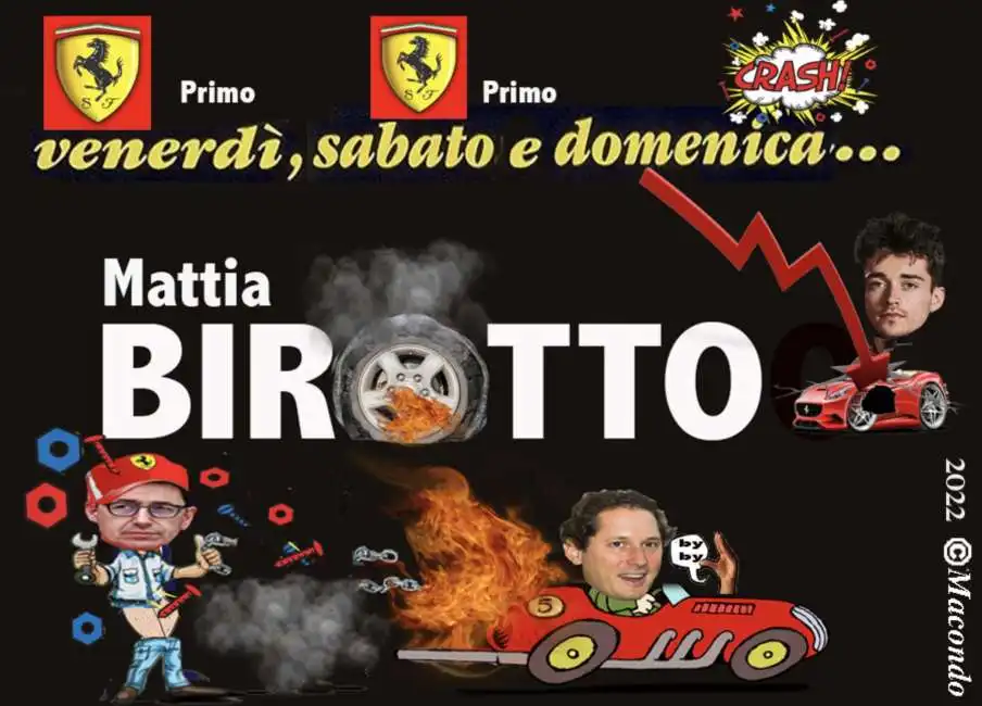 mattia binotto john elkann charles leclerc - by macondo