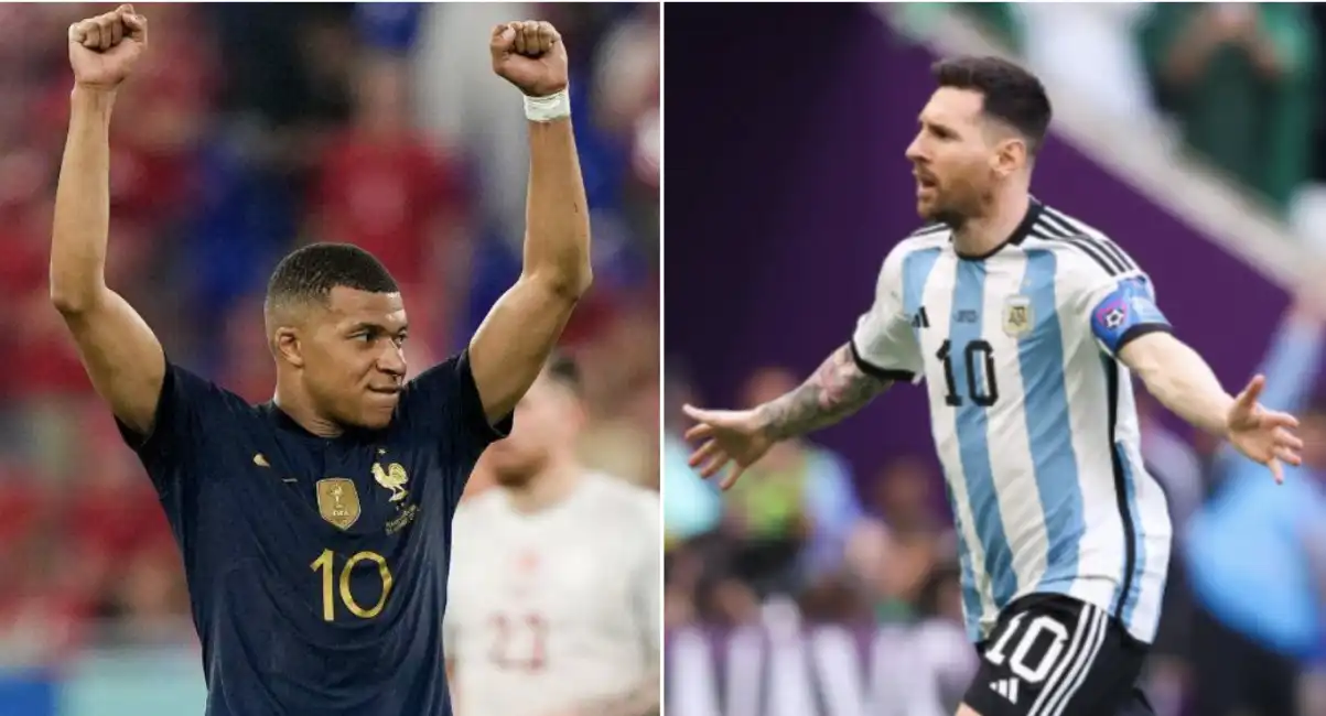 messi leo mbappe argentina francia