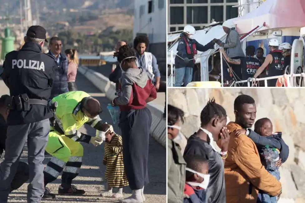 migranti scendono dalla nave rise above a reggio calabria - 2 