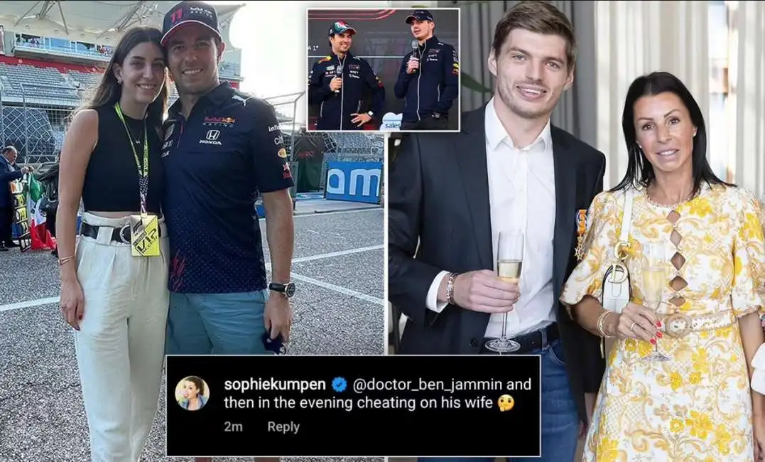 sergio perez max verstappen sohpie kumpen 