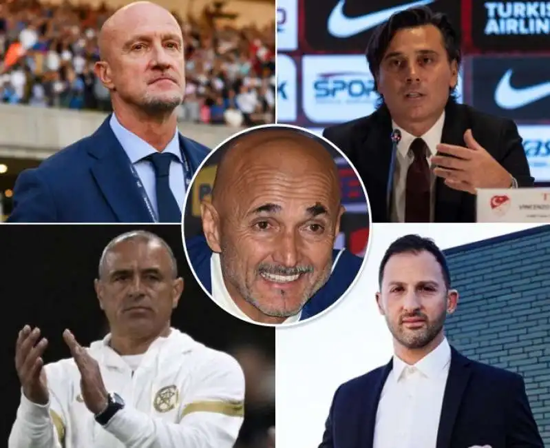 allenatori ct c.t. italiani montella rossi tedesco calzona spalletti